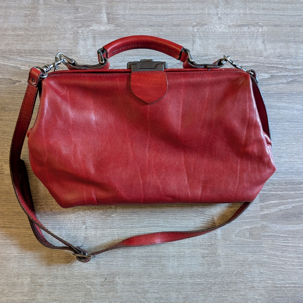 Red Leather Handbag